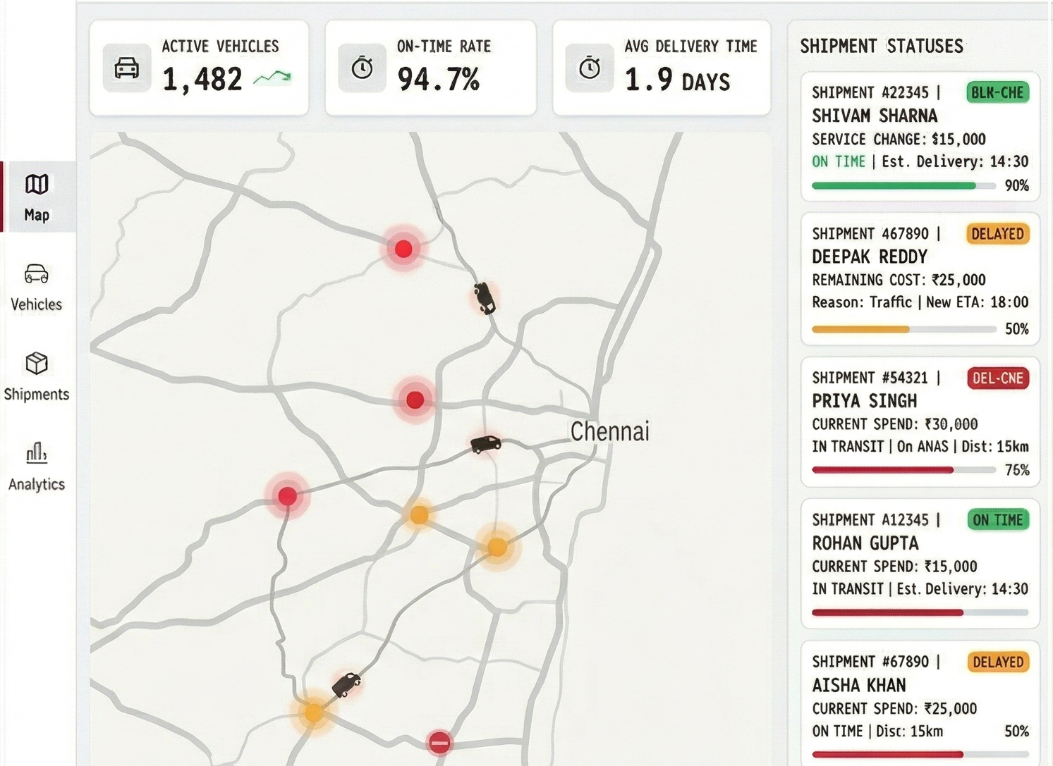 Logistics Fleet Tracker